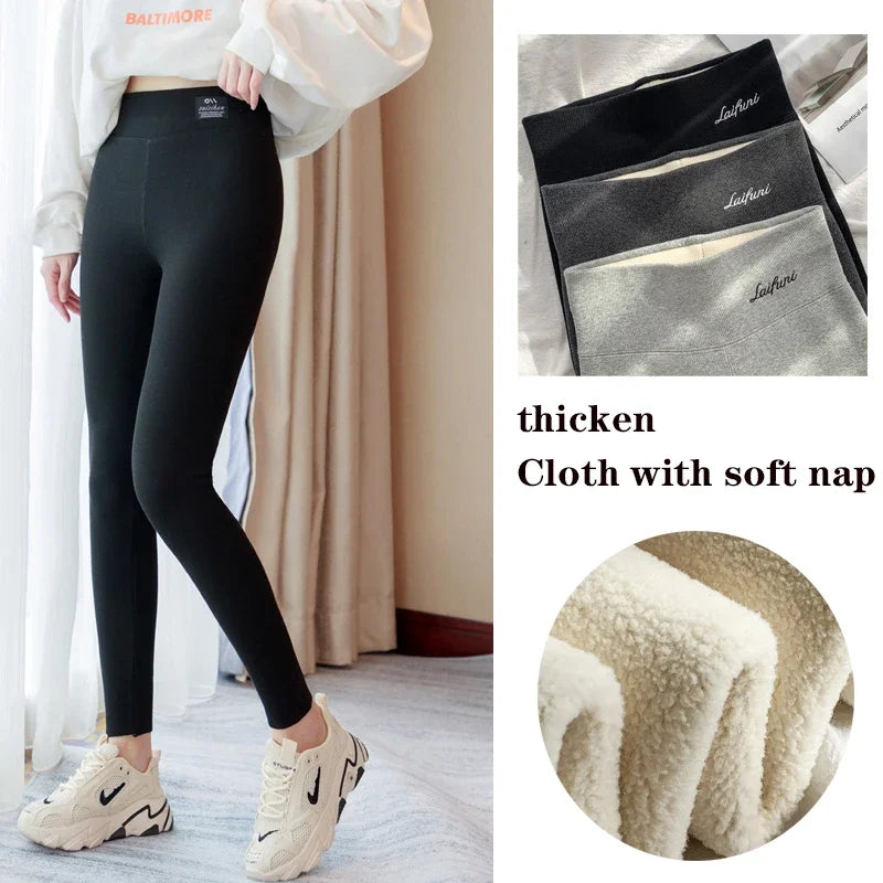 Ultra-Warm Fleece Leggings for Women | High-Waist, Stretchy & Thermal Winter Pants