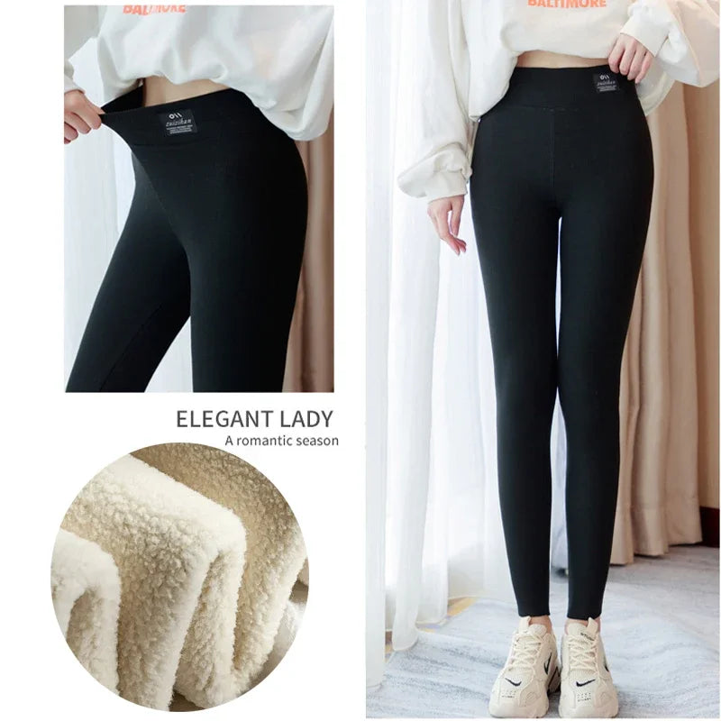 Ultra-Warm Fleece Leggings for Women | High-Waist, Stretchy & Thermal Winter Pants
