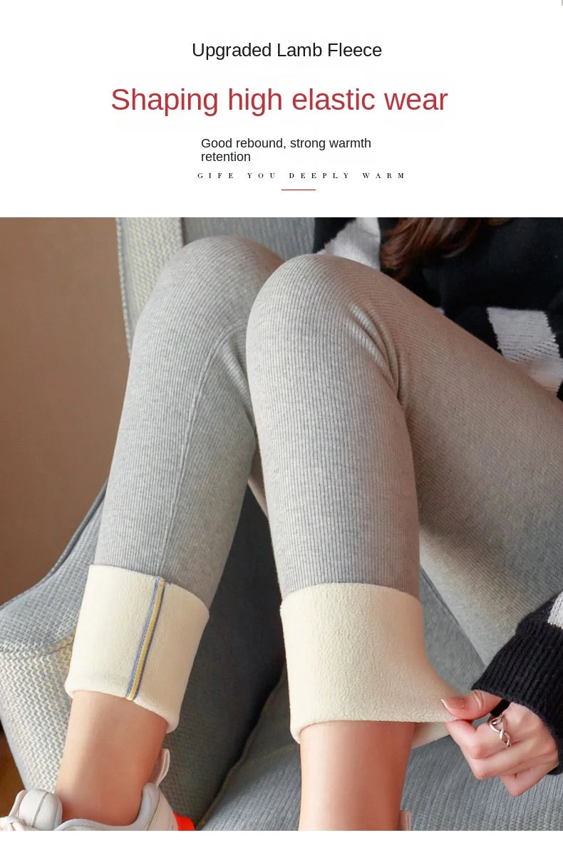 Ultra-Warm Fleece Leggings for Women | High-Waist, Stretchy & Thermal Winter Pants